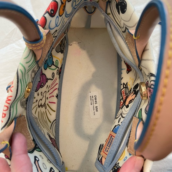 Disney Dooney & Bourke Sketch Tassel Tote Handbag - Picture 11 of 15